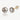 Eir Grey Pearl Stud Earrings 18ct Gold Plated 8mm Grey