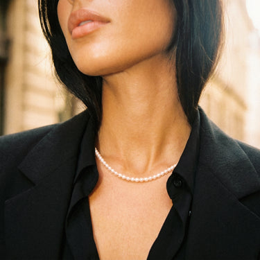 Rae Pearl Strand Necklace 925 Sterling Silver