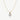 Libra Grey Pearl Pendant Necklace 18ct Gold Plated