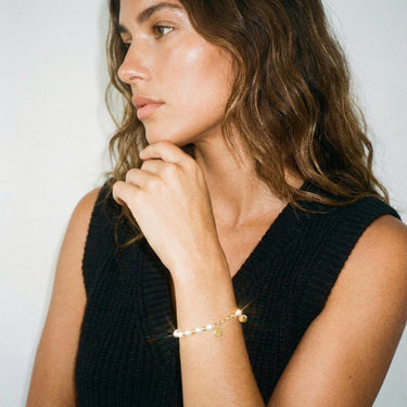 Dealla Pearl Bracelet 18ct Gold Plated