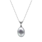 Kyoto Pearl Necklaces 10mm Freshwater Pearl Drop Pendant with 925 Sterling Silver