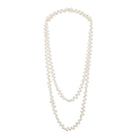 Kyoto Pearl Necklaces 60 Inch White 6-7mm Freshwater Pearl Necklace SHM19C21