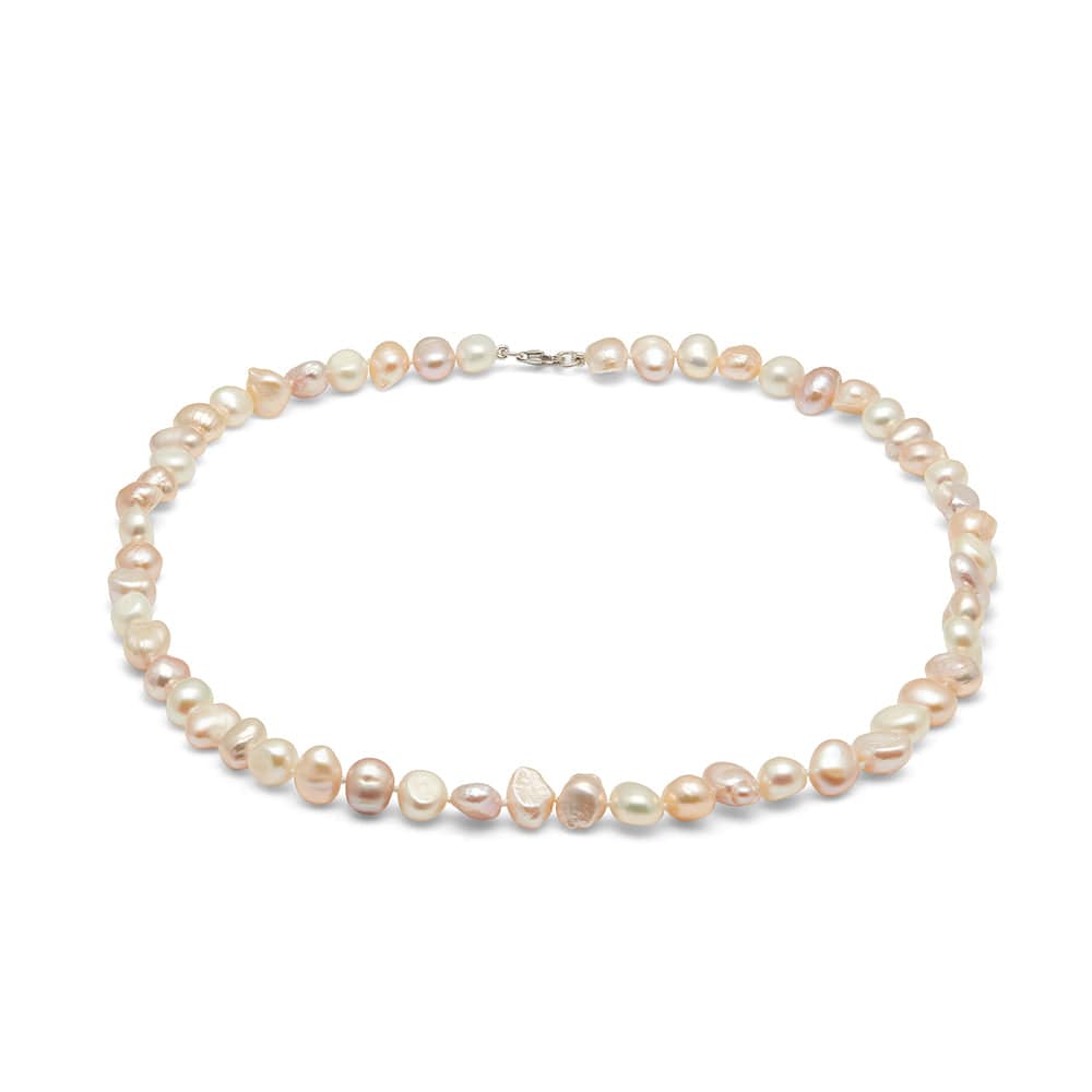 Kyoto Pearl Necklaces Pink Classic Baroque Necklace TKKP210