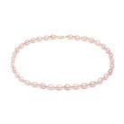 Kyoto Pearl Necklaces Pink Freshwater Pearl Necklace with 9K Gold Rondels 90192