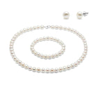 Kyoto Pearl Sets 925 Silver White Freshwater Potato Pearl Complete Set with 925 Silver SHM19C50